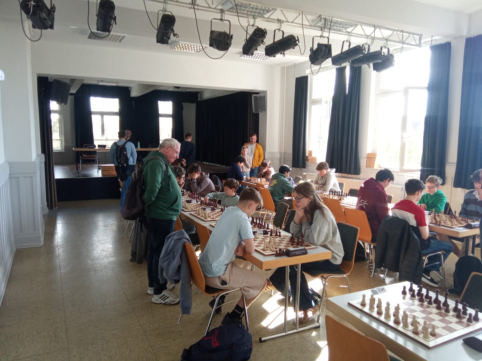 Blick in den Turniersaal